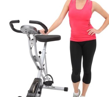 Exerpeutic Folding Magnetic Upright Bike with Pulse