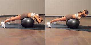 bosu ball back extension exercise