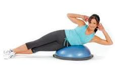 Bosu side raises